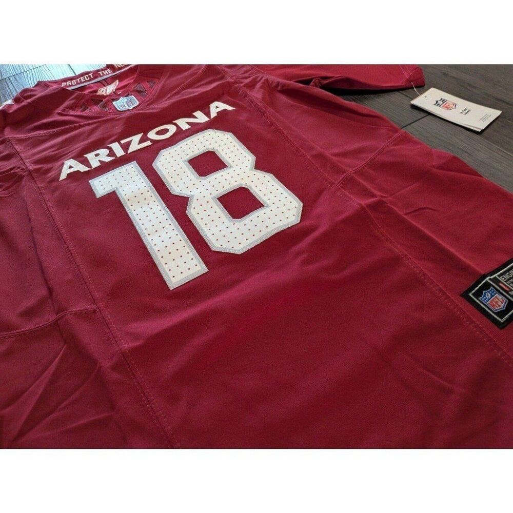 Marvin Harrison Jr #18 Arizona Cardinals Stitched New V Neck Red Jersey Medium - Picture 3 of 3